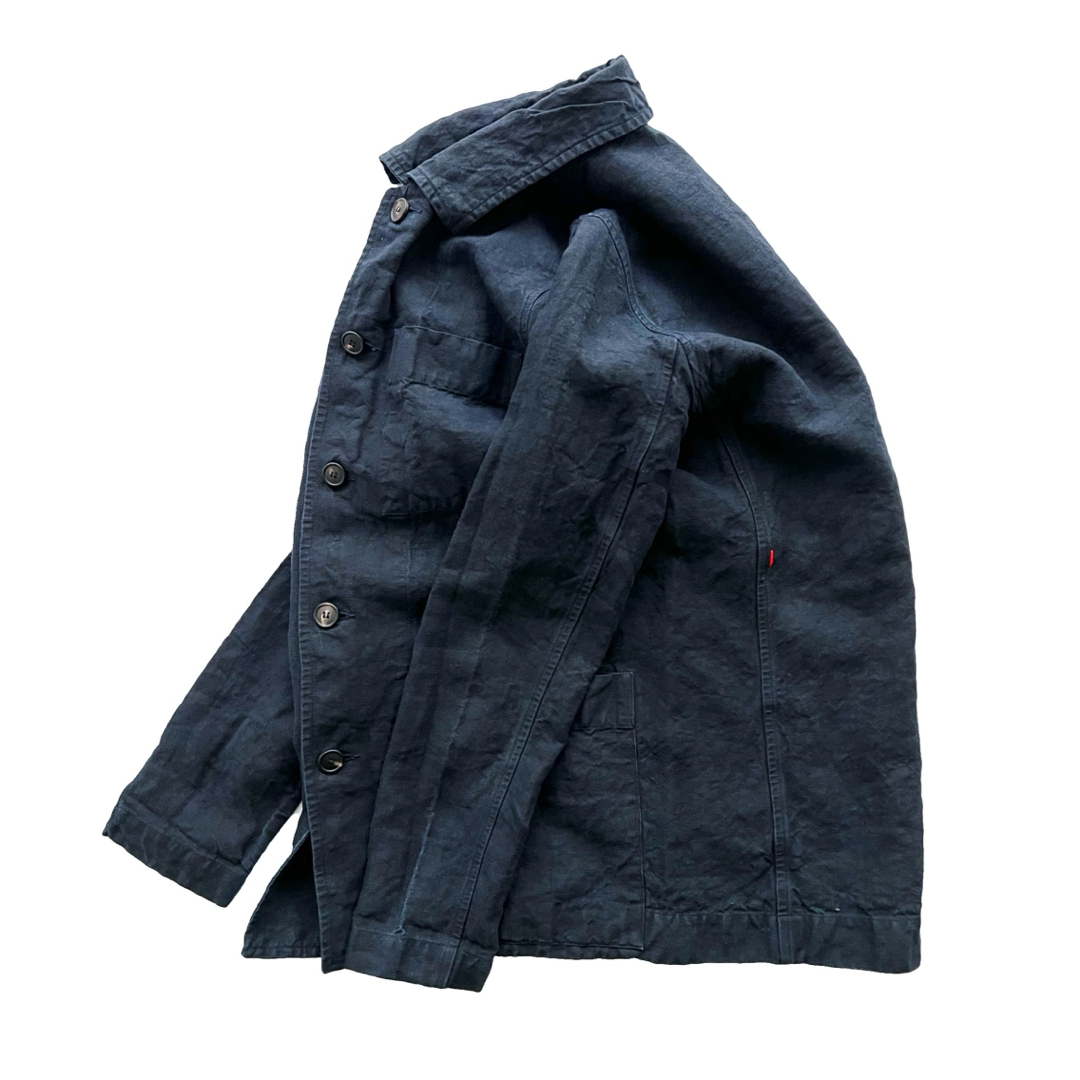 CASEY CASEY - CASEY CASEY OLIVER JACKET リネンカバーオールの CASEY CASEY - CASEY CASEY OLIVER JACKET リネンカバーオールの