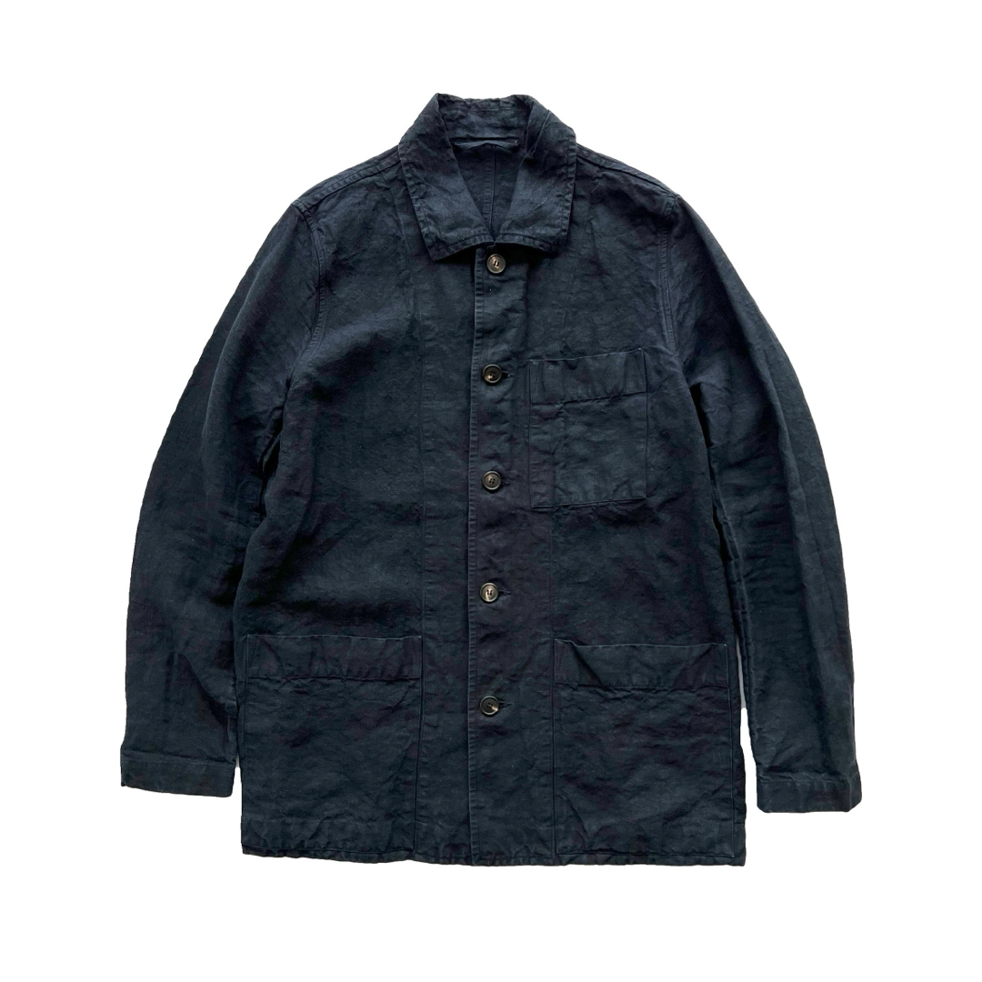 CASEY CASEY - CASEY CASEY OLIVER JACKET リネンカバーオールの CASEY CASEY - CASEY CASEY OLIVER JACKET リネンカバーオールの