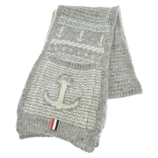 THOM BROWNE - THOM BROWNE トムブラウン マフラー - グレーxアイボリー系 【古着】【中古】