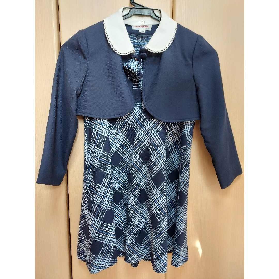 女の子　フォーマルワンピース　入学式　卒園式　120センチ キッズ/ベビー/マタニティのキッズ服女の子用(90cm~)(ドレス/フォーマル)の商品写真