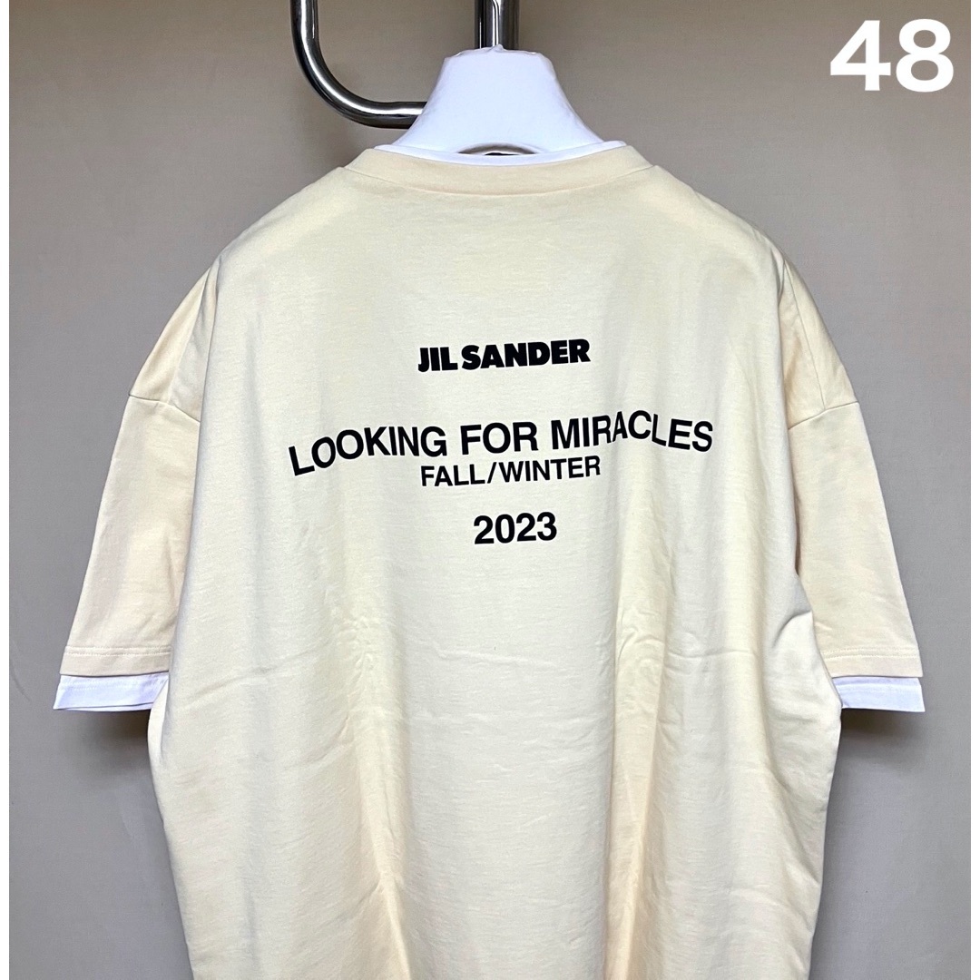 Jil Sander(ジルサンダー)の新品 48 JIL SANDER 23aw レイヤードシーズンTシャツ 6055 メンズのトップス(Tシャツ/カットソー(半袖/袖なし))の商品写真