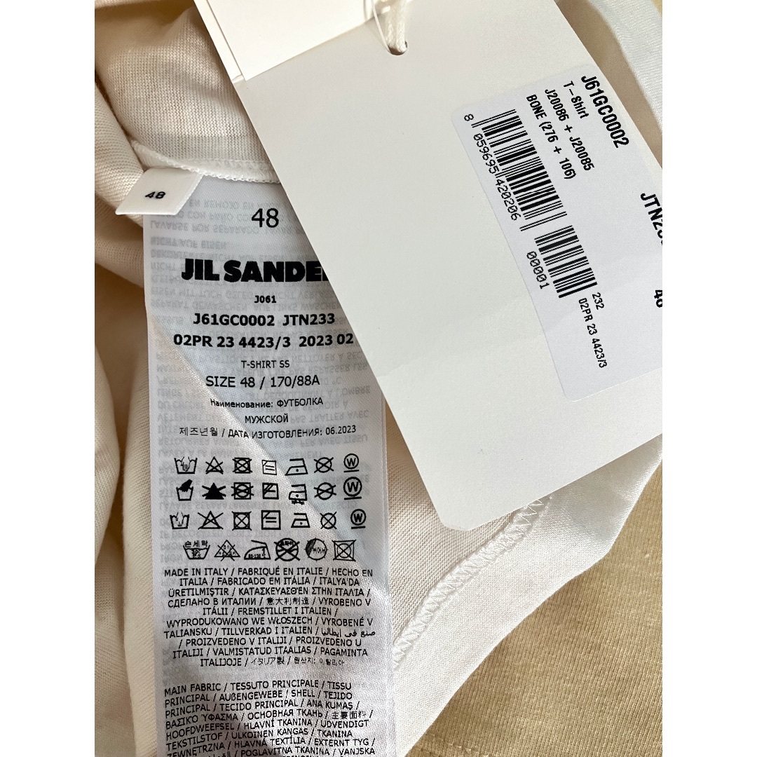 Jil Sander(ジルサンダー)の新品 48 JIL SANDER 23aw レイヤードシーズンTシャツ 6055 メンズのトップス(Tシャツ/カットソー(半袖/袖なし))の商品写真