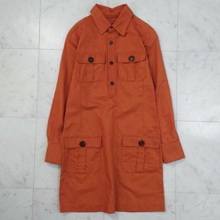 アーペーセー(A.P.C)の美品♪ アーペーセー A.P.C. コットンリネンワンピース チュニジア製(ひざ丈ワンピース)