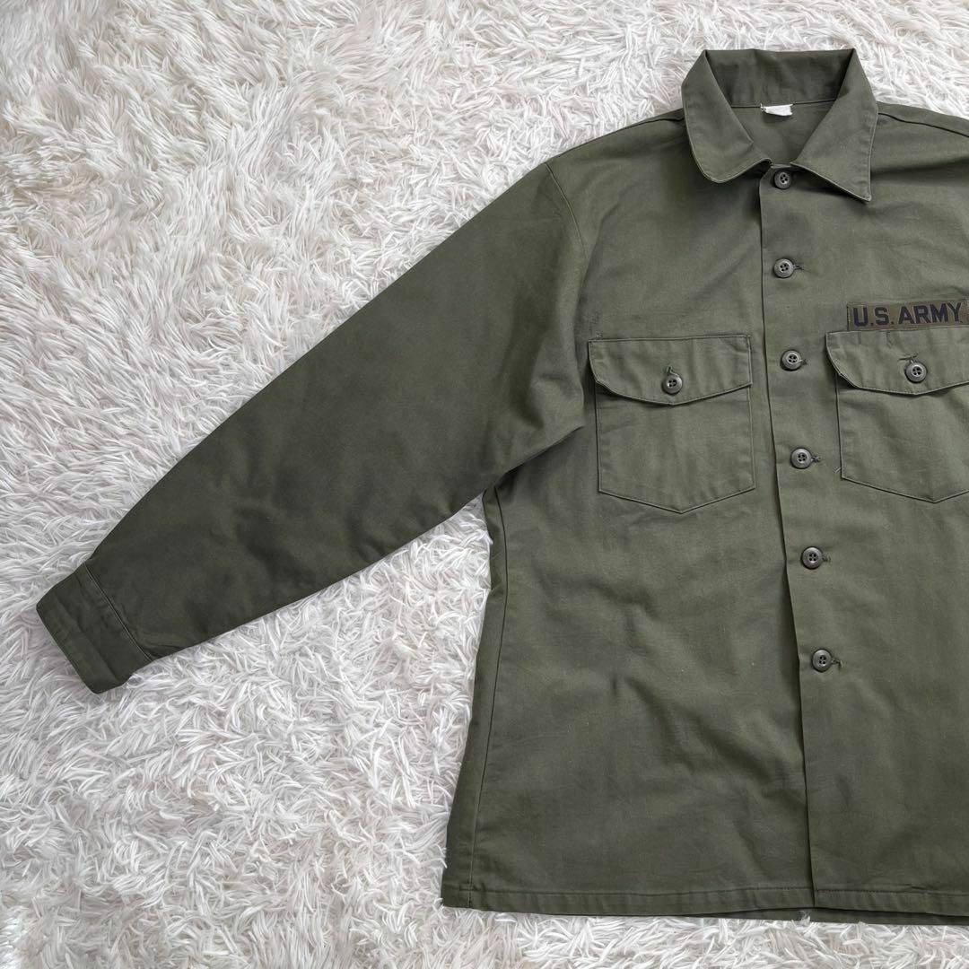 MILITARY(ミリタリー)の【70s】アメリカ軍/U.S.ARMY ユーティリティ シャツ　長袖　OG507 メンズのトップス(Tシャツ/カットソー(七分/長袖))の商品写真