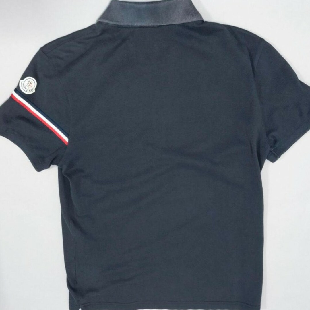 MONCLER(モンクレール)のMONCLER 紺 肩ライン ポロシャツ メンズのトップス(ポロシャツ)の商品写真