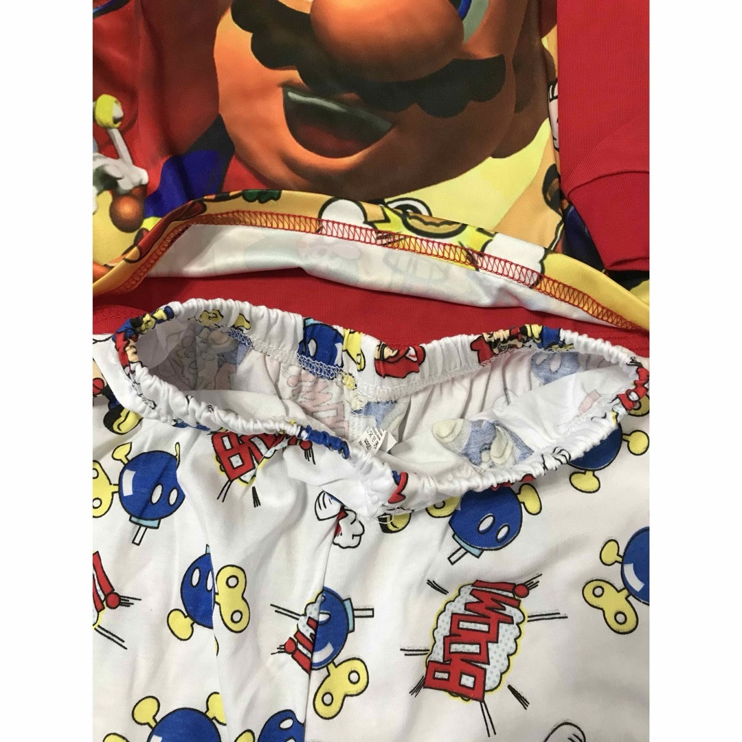 マリオ　長袖パジャマ　130 赤 キッズ/ベビー/マタニティのキッズ服男の子用(90cm~)(パジャマ)の商品写真