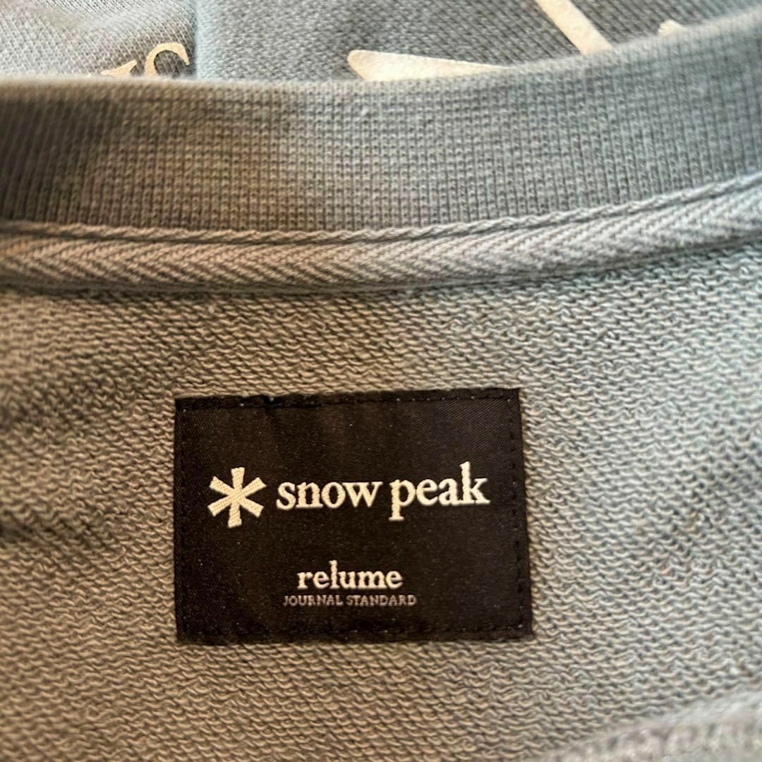 Snow Peak(スノーピーク)の美品 別注スノーピーク×RELUME スウェットワンピース グリーン バックロゴ レディースのワンピース(ロングワンピース/マキシワンピース)の商品写真