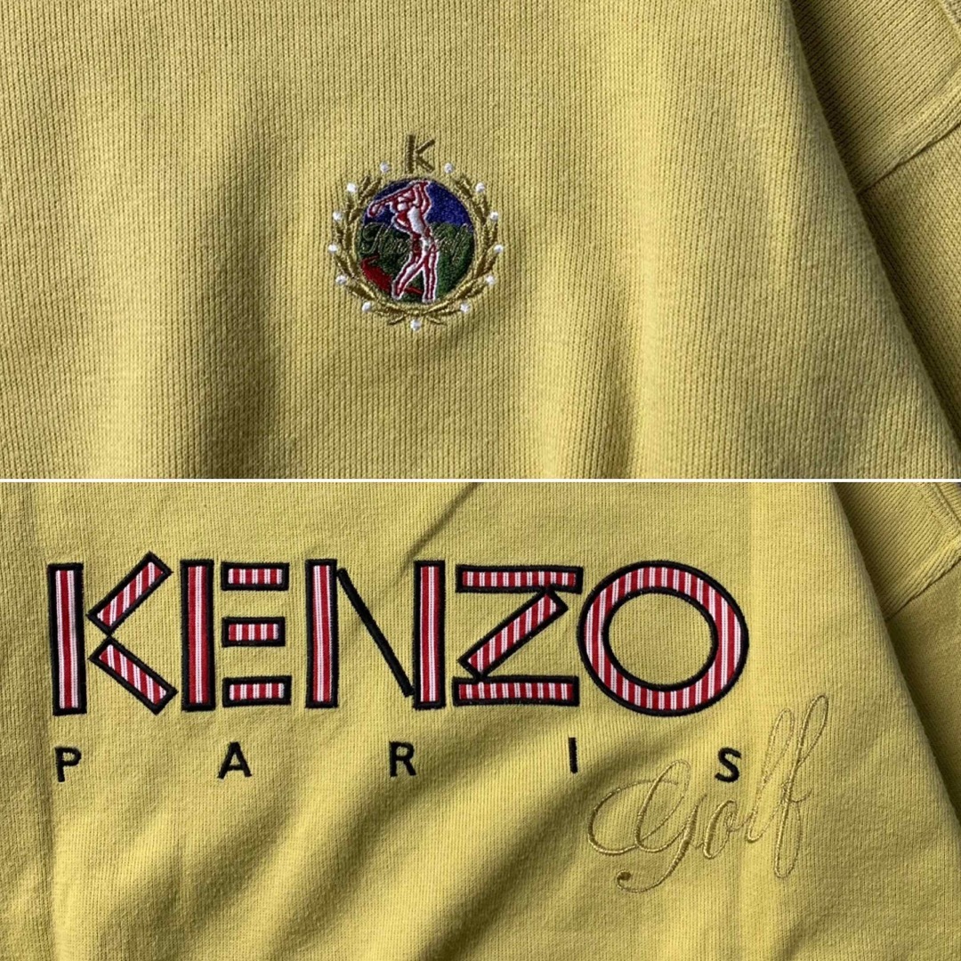 KENZO(ケンゾー)の希少【KENZO paris golf】3 刺繍ロゴ 90s スウェット 日本製 レディースのトップス(トレーナー/スウェット)の商品写真