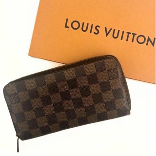 ルイヴィトン(LOUIS VUITTON)のルイヴィトン ダミエ ジッピー ウォレット 長財布 N60046 ブラウン(財布)