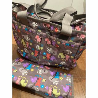 レスポートサック(LeSportsac)の美品☆レスポートサック　マザーズバッグ　オムツ替えマット付き(マザーズバッグ)