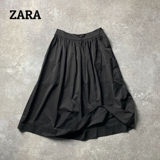 ザラ(ZARA)の大人気【ZARA WOMAN】ウエストギャザーミディスカート フレアスカート(その他)