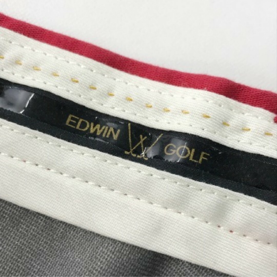 EDWIN(エドウィン)のEDWIN GOLF エドウィン ゴルフ  蓄熱 パンツ レッド M スポーツ/アウトドアのゴルフ(ウエア)の商品写真