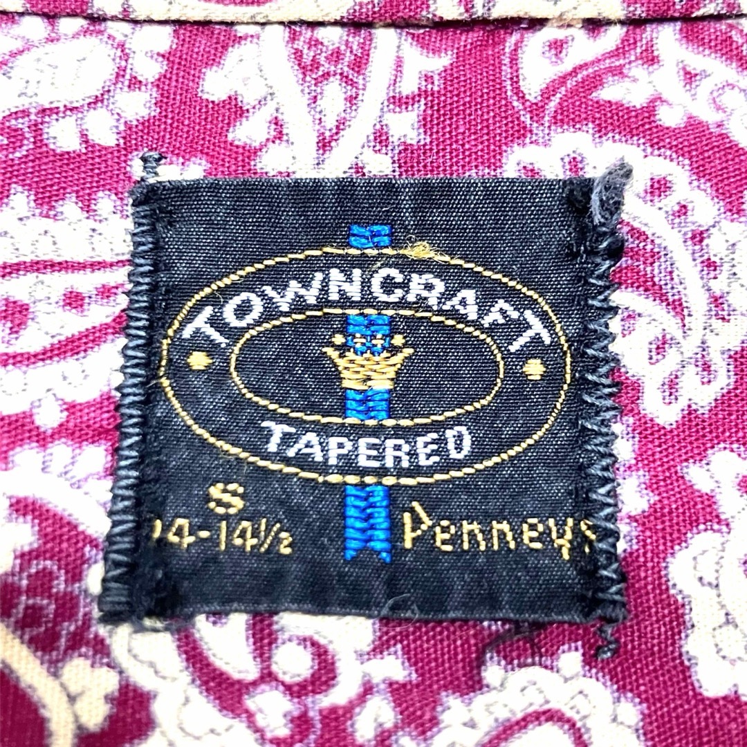 TOWNCRAFT(タウンクラフト)のTOWNCRAFT タウンクラフト　Penneys ペイズリー柄　長袖シャツ　S メンズのトップス(シャツ)の商品写真