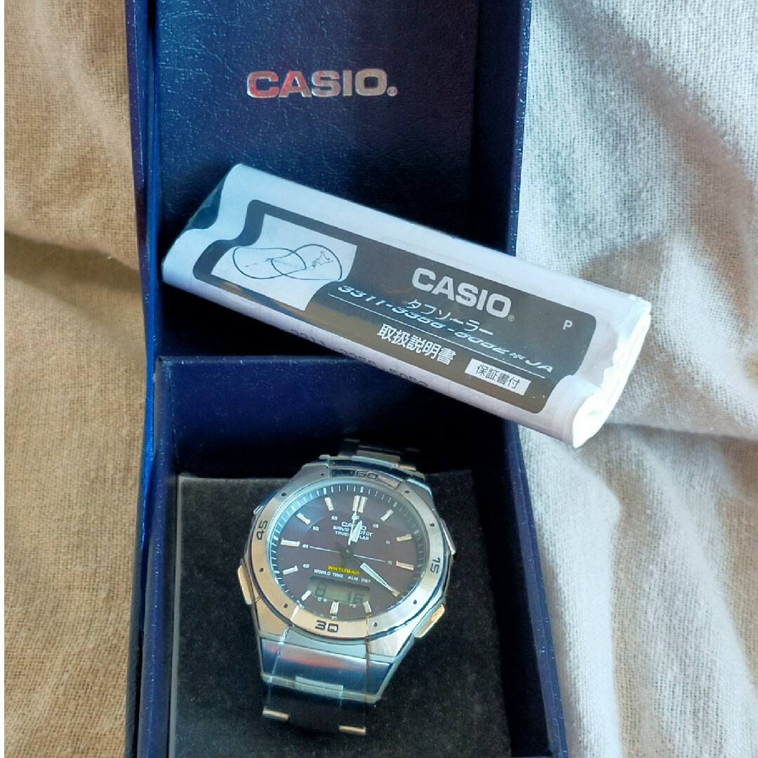 CASIO(カシオ)のCASIO カシオ ウェーブセプター WVA-470 ソーラー電波腕時計 箱保付 メンズの時計(腕時計(アナログ))の商品写真