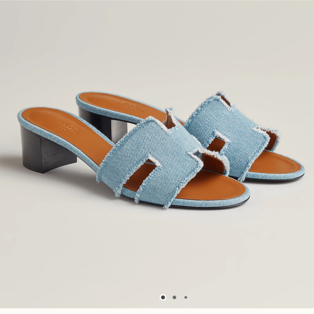 HERMES - エルメス HERMES サンダル オアジス デニム クレール HERMES - エルメス HERMES サンダル オアジス デニム クレール