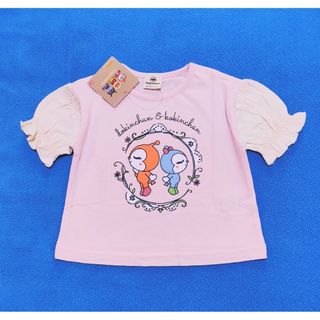 アンパンマン(アンパンマン)の新品　90cm　アンパンマン　パフスリーブ半袖Ｔシャツ　ピンク(Tシャツ/カットソー)