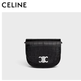 celine - CELINE バッグ/ミディアム ブザス トリオンフ/クロコダイル型押し