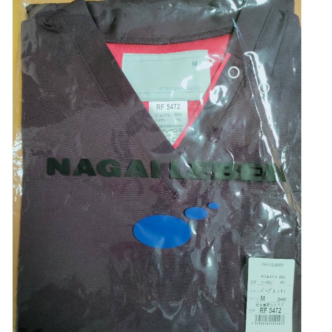 NAGAILEBEN(ナガイレーベン)の白衣 スクラブ RF5472 Mサイズ 新品 レディースのトップス(その他)の商品写真