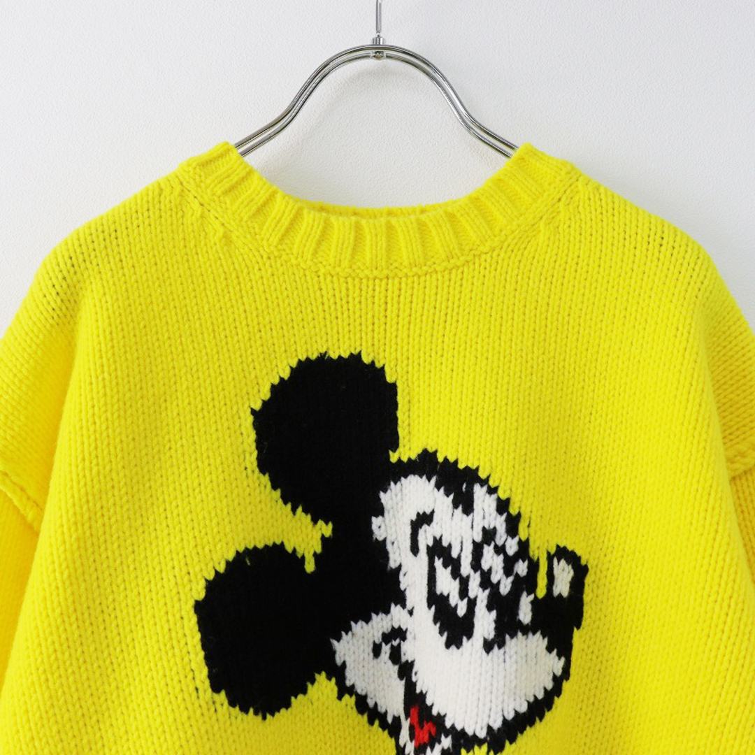 BEAMS BOY(ビームスボーイ)の新品 未使用 ビームスボーイ BEAMS BOY Disney ミッキーマウス ニット /イエロー セーター トップス コラボアイテム【2400013792721】 レディースのトップス(ニット/セーター)の商品写真