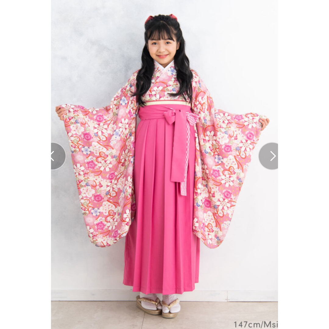 袴　小学生　卒業式 キッズ/ベビー/マタニティのキッズ服女の子用(90cm~)(和服/着物)の商品写真