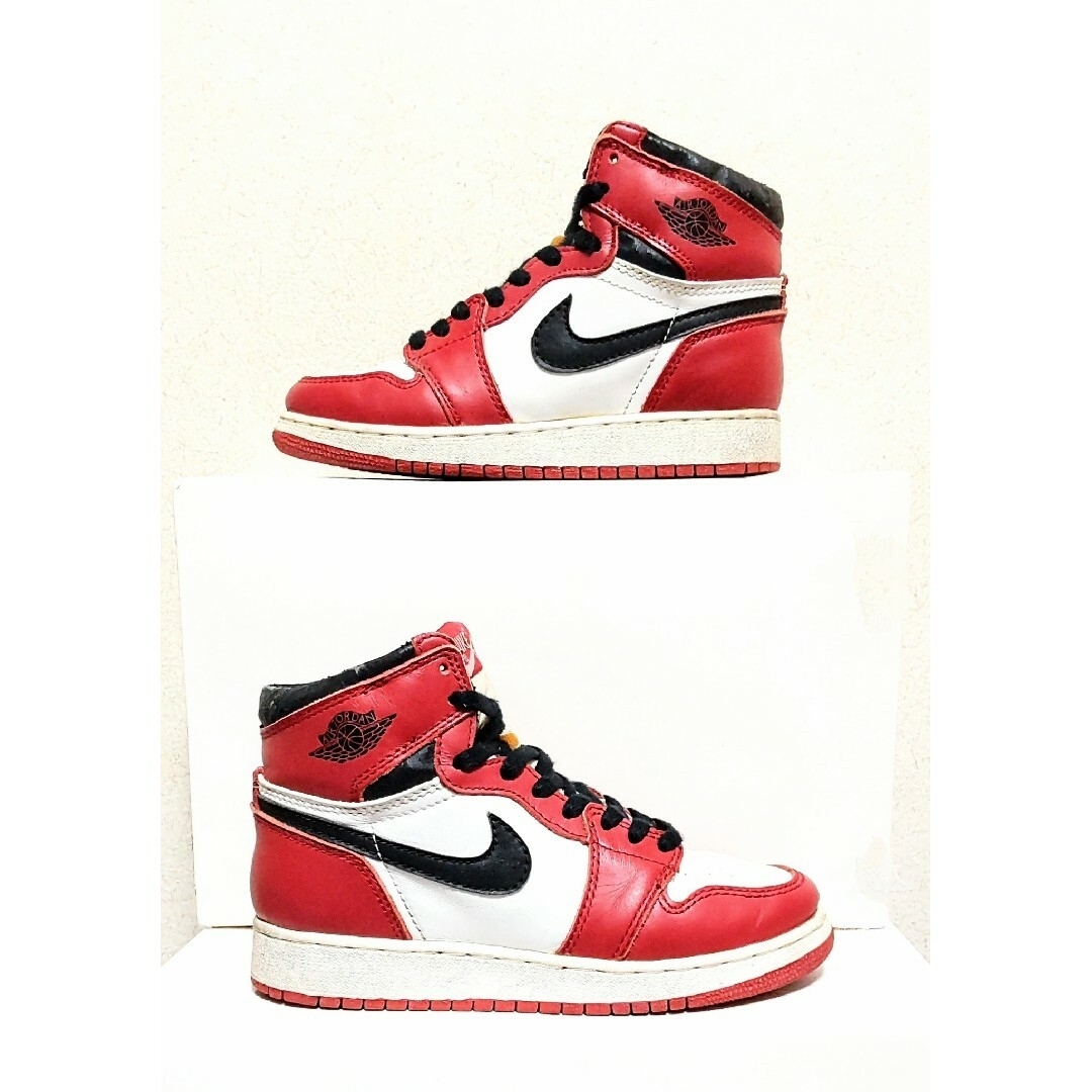 NIKE - 94年 NIKE AIR JORDAN 1 BG エアジョーダン シカゴ 復刻 NIKE - 94年 NIKE AIR JORDAN 1 BG エアジョーダン シカゴ 復刻