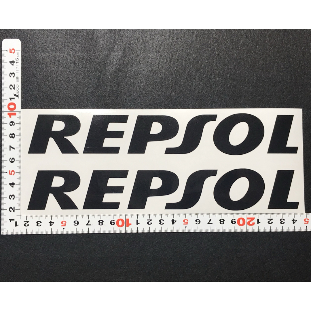 送料無料！2枚セット！Repsolレプソルカッティングステッカー 自動車/バイクのバイク(ステッカー)の商品写真