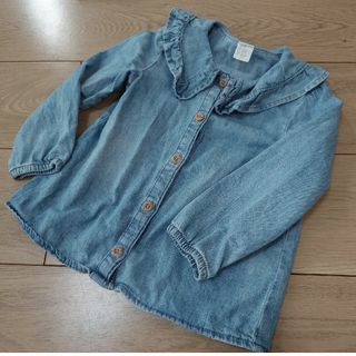 エイチアンドエム(H&M)のＨ＆Ｍ長袖ブラウス/90センチ(ブラウス)