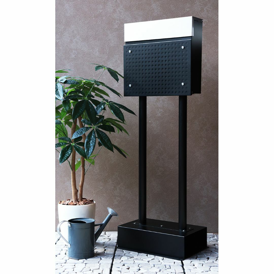 MJ PT RS スタンドポスト 郵便ポスト ブラック MJ PT RS スタンドポスト 郵便ポスト ブラック