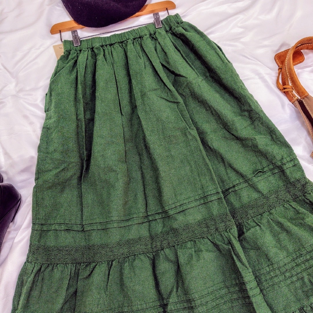 SM2(サマンサモスモス)のSM2 スカラップティアードスカート　新品　サマンサモスモス レディースのスカート(ロングスカート)の商品写真