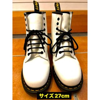 ドクターマーチン(Dr.Martens)の【Dr.Martens】ドクターマーチン 8ホール　ブーツ 27cm  白(ブーツ)