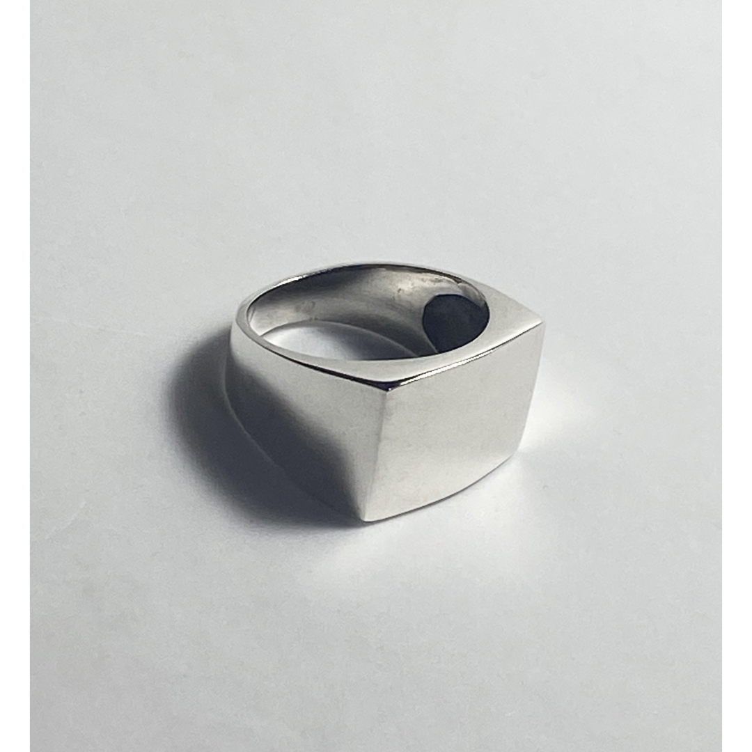 印台　 16×11ミリ  シルバー925シグネットスターリング17号　ジBjェネ メンズのアクセサリー(リング(指輪))の商品写真