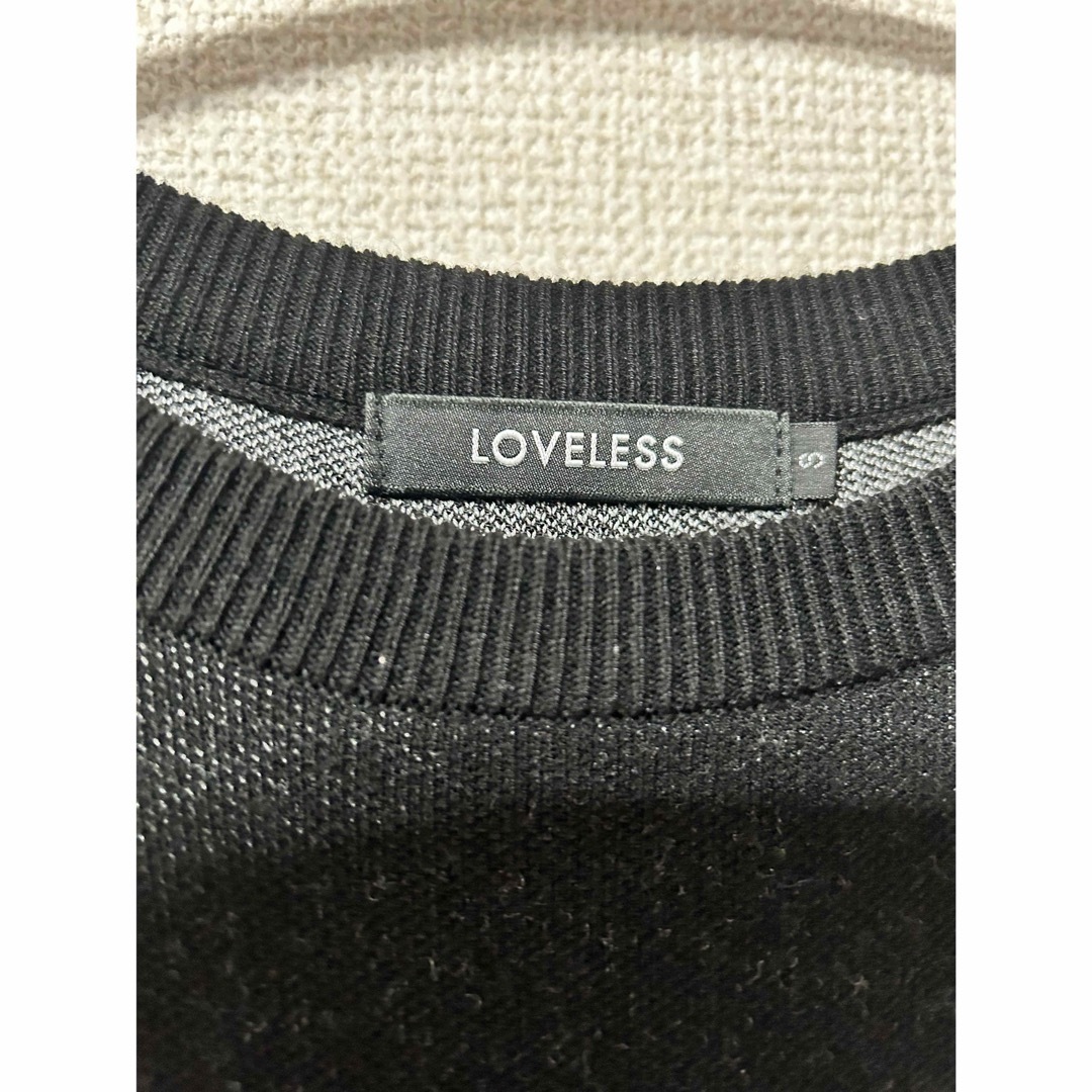 LOVELESS(ラブレス)のLOVELESS ビッグラブスカルニット　ブラックS メンズのトップス(ニット/セーター)の商品写真