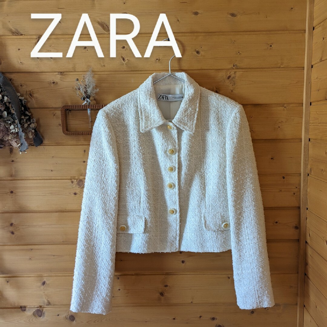 ZARA(ザラ)の【新品完売品】ZARA　ツイードジャケット　ツイードブレザー レディースのジャケット/アウター(その他)の商品写真