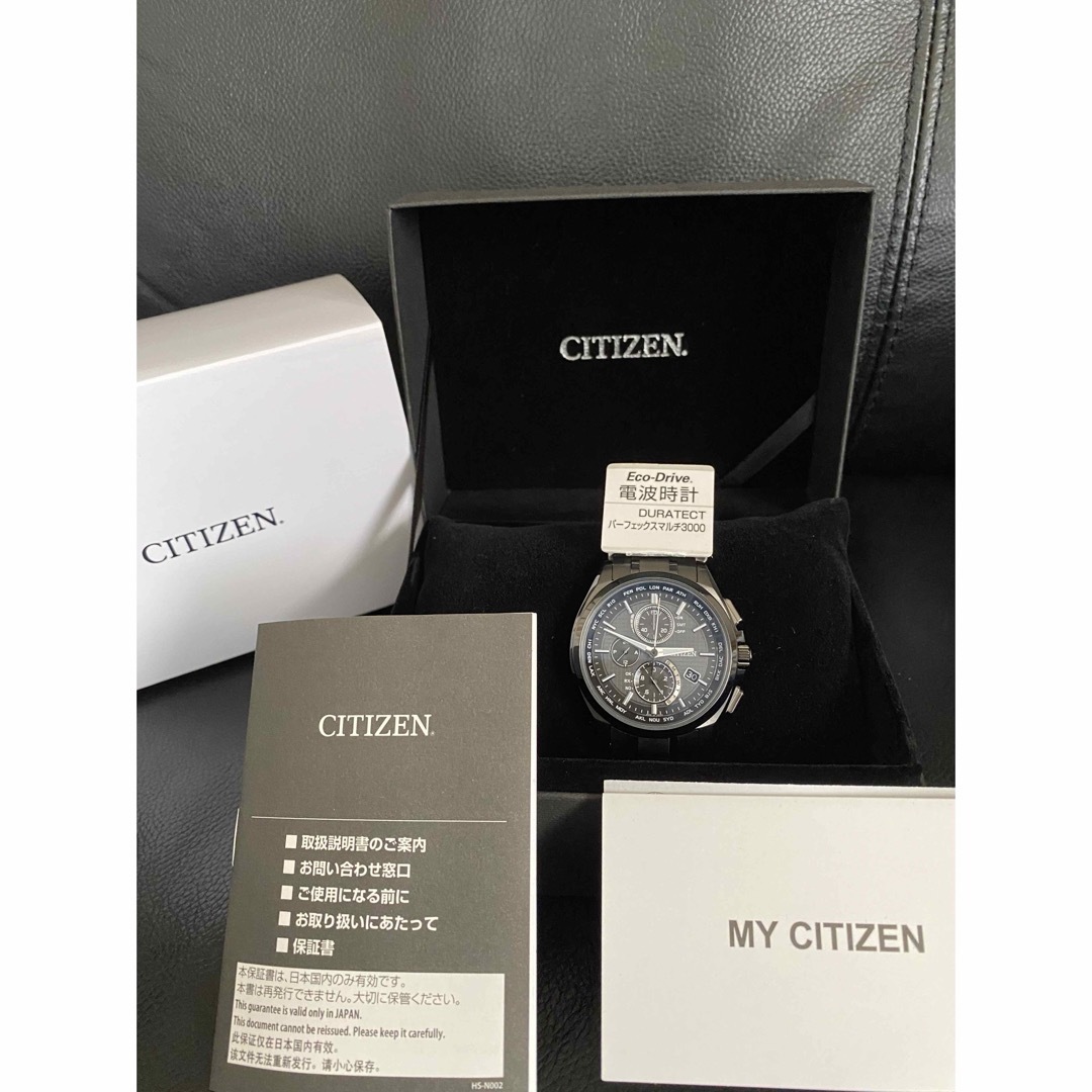 CITIZEN シチズン 腕時計 アテッサ AT8044-56E ブラックチタン メンズの時計(腕時計(アナログ))の商品写真