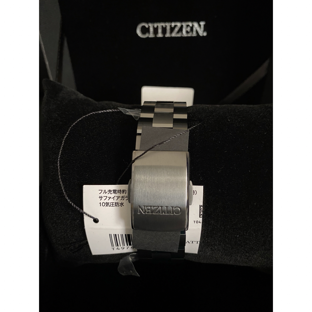 CITIZEN シチズン 腕時計 アテッサ AT8044-56E ブラックチタン メンズの時計(腕時計(アナログ))の商品写真