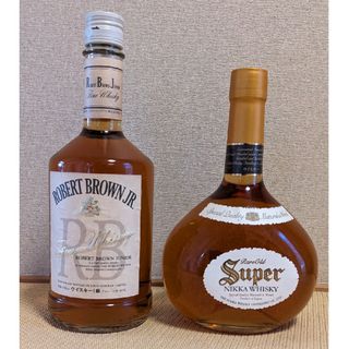 ニッカウイスキー(ニッカウヰスキー)のアサヒビール 　ス-パ-ニッカ　７５０ＭＬ　＆　ロバートブラウン７２０ＭＬ(ウイスキー)