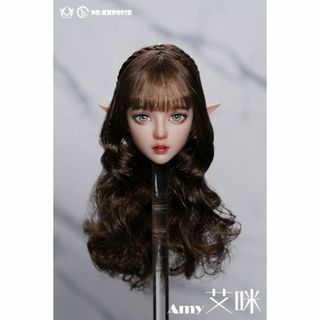 1/6 エルフ エイミーカスタムヘッドB (Brown Curly Hair)(SF/ファンタジー/ホラー)