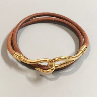 エルメス(Hermes)の極美品 HERMES エルメス ジャンボ チョーカー ブレスレット レザー(ブレスレット/バングル)