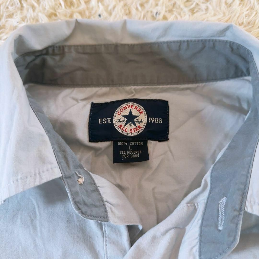 美品♡ コンバース　オールスター　シャツ　半袖　胸ジップポケット メンズのトップス(Tシャツ/カットソー(半袖/袖なし))の商品写真