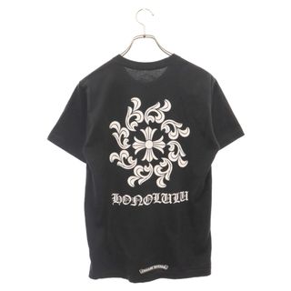 クロムハーツ(Chrome Hearts)のCHROME HEARTS クロムハーツ Honolulu Back Cross Tee ホノルル CHシャイン プリント半袖Tシャツカットソー ブラック(Tシャツ/カットソー(半袖/袖なし))