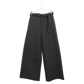 サカイ(sacai)のSacai サカイ 23AW Suiting Bonding Pants スーチング ボンディングベルテッド ワイドパンツ ブラック 23‐06908(その他)