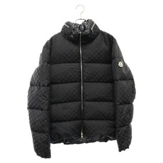 モンクレール(MONCLER)のMONCLER モンクレール NIJIMA GIUBBOTTO 総柄 ダウンジャケット ブラック(ダウンジャケット)