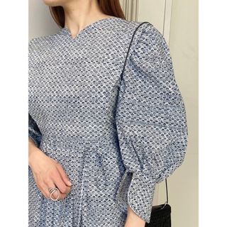 マメ(mame)のCrane Pattern Hand Printed Dress(ロングワンピース/マキシワンピース)