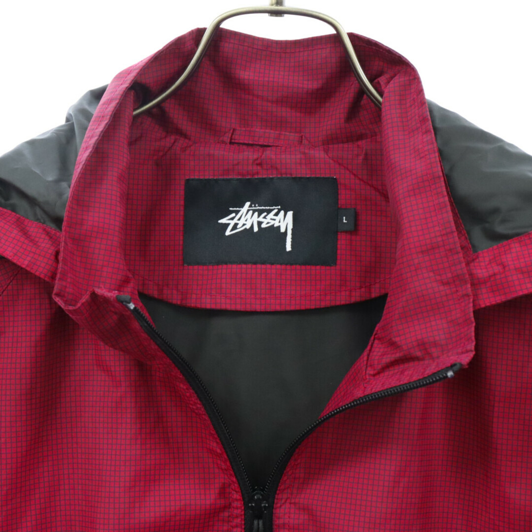 STUSSY(ステューシー)のSTUSSY ステューシー カラー切り替え ポリエステル ジップアップ ジャケット パープル/ブラック レディースのジャケット/アウター(その他)の商品写真