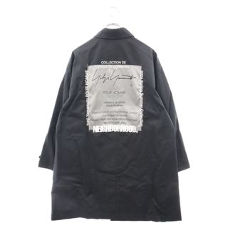 ヨウジヤマモト(Yohji Yamamoto)のYohji Yamamoto ヨウジヤマモト 24SS×NEIGHBORHOOD NB・CO I- COAT ネイバーフッド バルカラー ロングコート ブラック HS-C90-047-1-02(フライトジャケット)