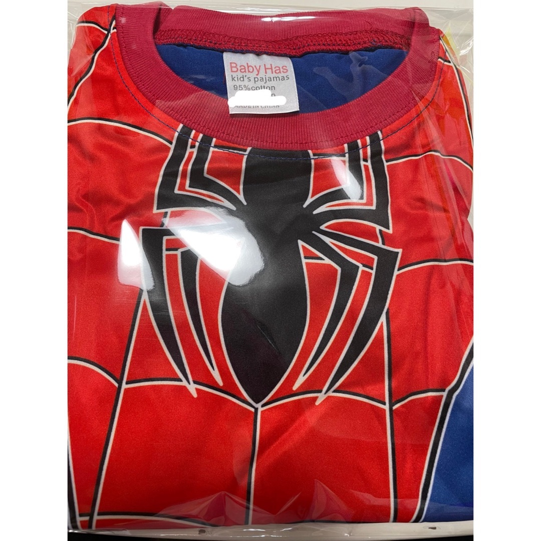 スパイダーマン　半袖パジャマ　120 キッズ/ベビー/マタニティのキッズ服男の子用(90cm~)(パジャマ)の商品写真