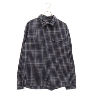 パタゴニア(patagonia)のPATAGONIA パタゴニア 00AW ボックスチェック スモールカラー フラップポケット 長袖シャツ ネイビー STY53856F0(シャツ)