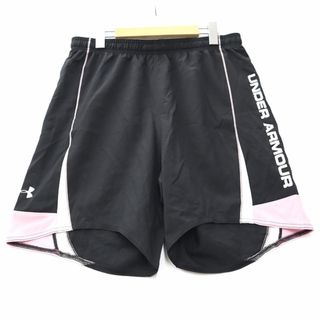 アンダーアーマー(UNDER ARMOUR)のアンダーアーマー ナイロン ショートパンツ ランニング ショーツ XL ブラック(ウェア)