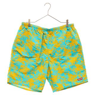 シュプリーム(Supreme)のSUPREME シュプリーム 20SS Nylon Water Short Black Floral ナイロン ウォーター ショーツ ショートパンツ グリーン/イエロー(ショートパンツ)