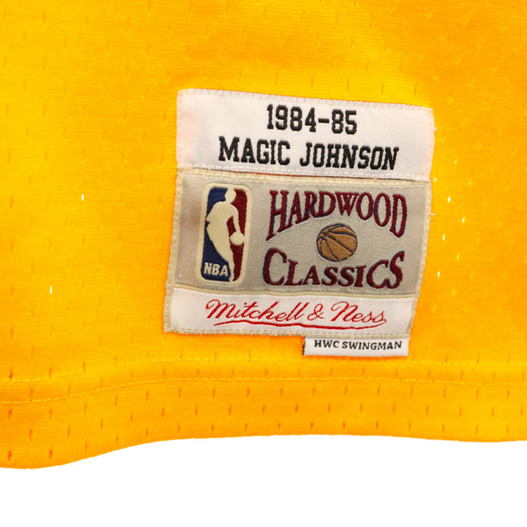 Mitchell&Ness ミッチェル アンド ネス ×NBA LAKERS Magic Johnson レイカーズ マジック ジョンソン バスケットボールユニフォームイエロー メンズのトップス(Tシャツ/カットソー(半袖/袖なし))の商品写真